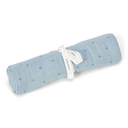Little Dutch - Muslin swaddle blanket Pure Denim Blue 120x120