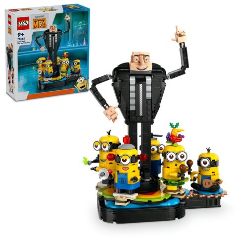 Lego Brick - Built Gru And Minions 