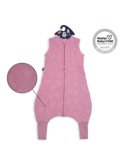 Baby Bliss Sleeping Bag with Legs 2,5 Tog 6-18 months - Follow your Heart Pink 