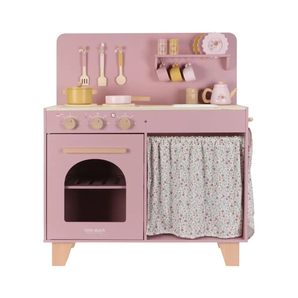 LITTLE DUTCH Wooden play kitchen Pink FSC