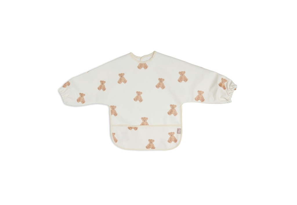 Jollein Bib Waterproof With Sleeves Teddybeer