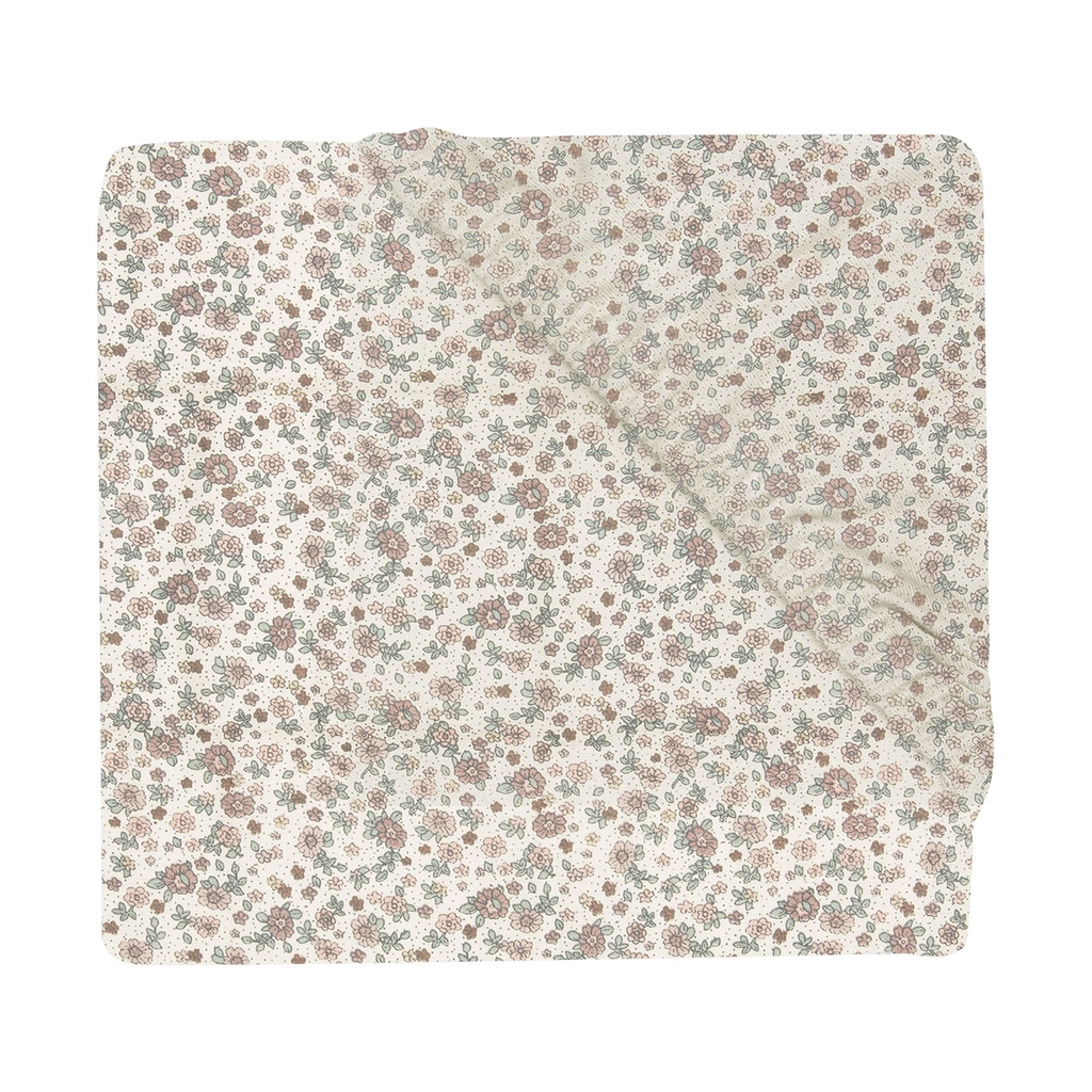 Jollein Fitted Sheet Jersey Retro Flowers -70X140