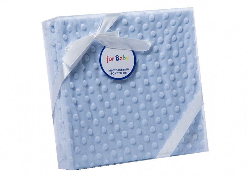 Gamberritos Baby Blanket 80 X 110 Powder Blue