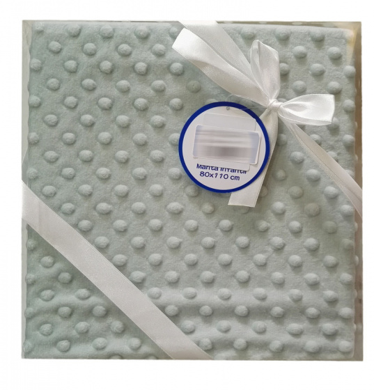Gamberritos Baby Blanket  80 X 110 Mint
