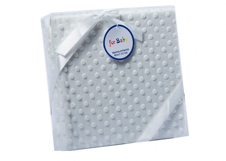 Gamberritos Baby Blanket 80 X 110 White