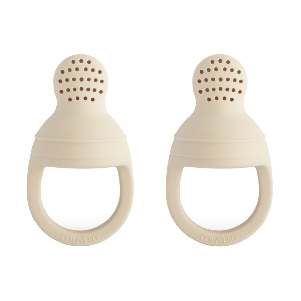 Mushie Silicone Fresh Food Feeder Shifting Sand 