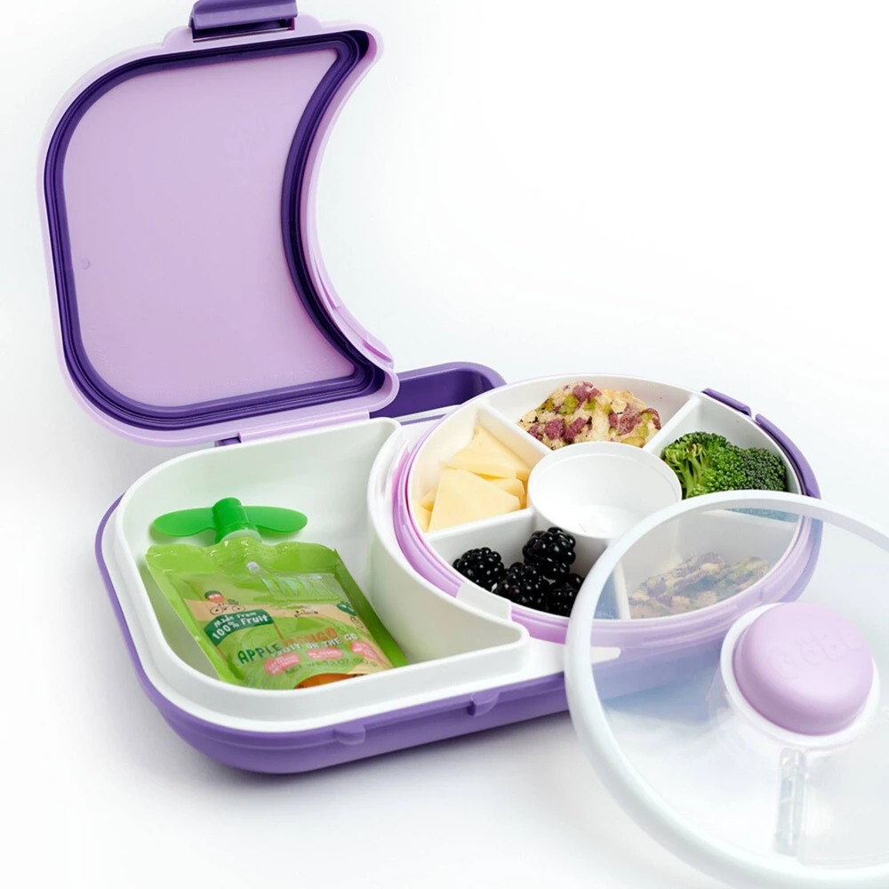GoBe Lunch Box with Snack Spinner Purple