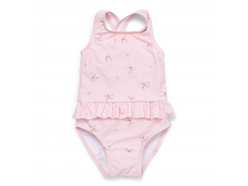 Little Dutch Swimwear Pink Flowers 9-12M 74/80