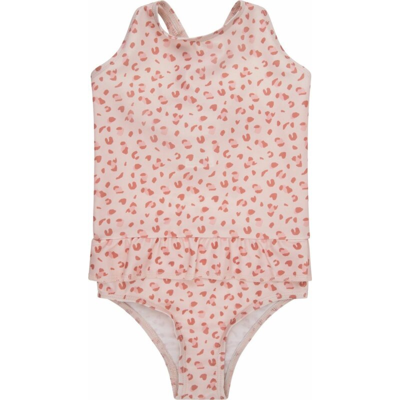 Swim Essentials Swimwear Bathsuit Old Pink Leopard (110/116)