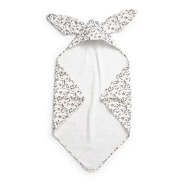 Elodie Hooded Towel - Dalmation Dots