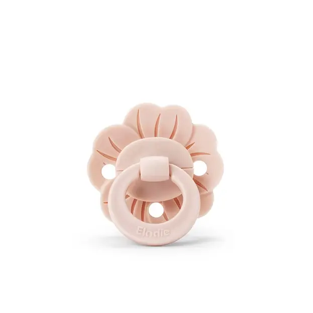 Elodie - Binky Bloom - Natural Rubber-0-6 months - Powder Pink
