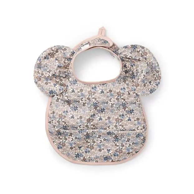 Elodie - Baby Bib - Blue Garden