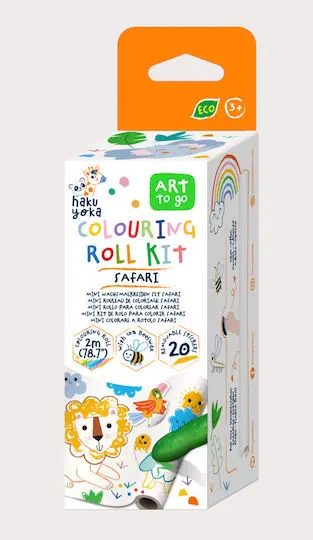 Art to Go Mini Clorouring Roll Kit Safari