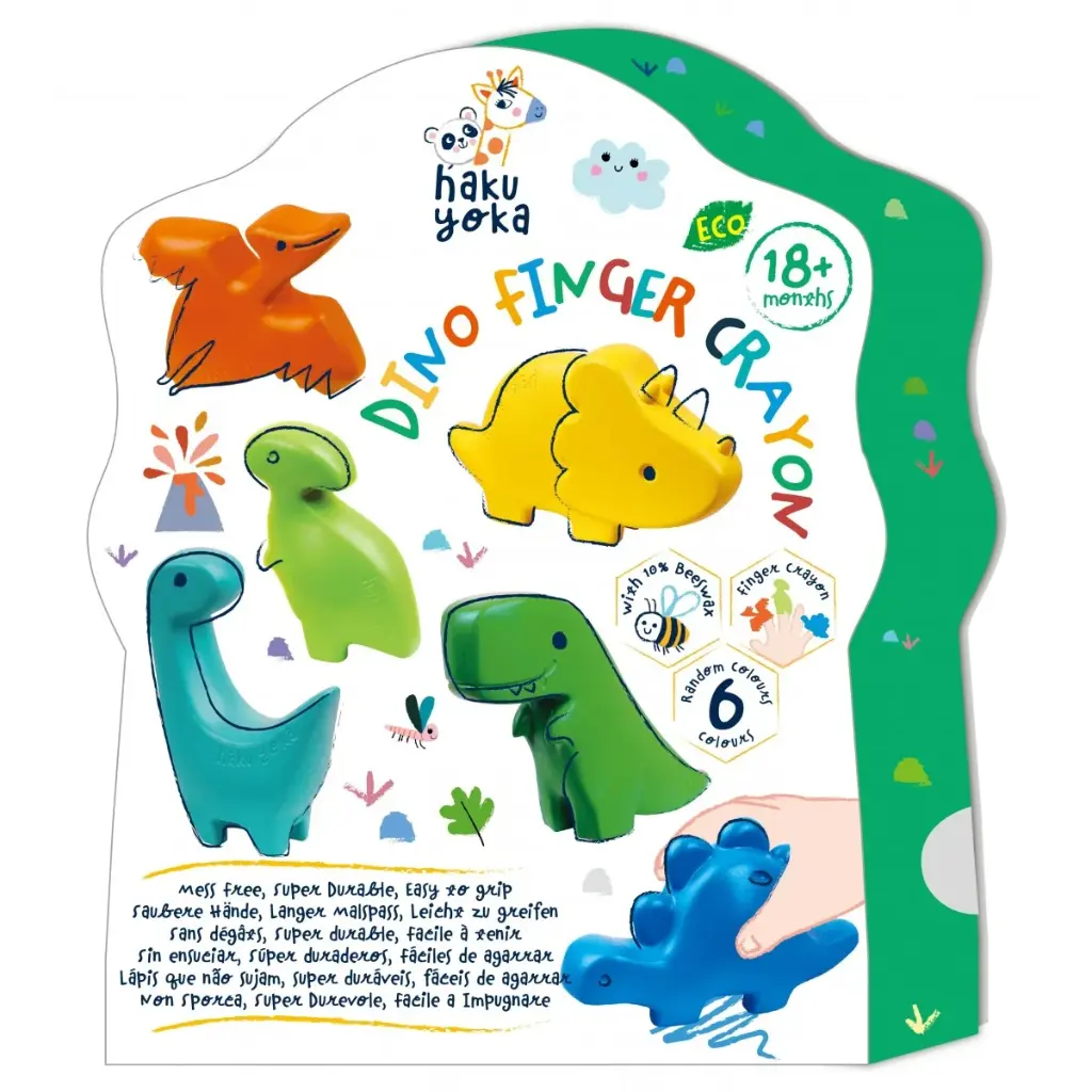 Dino Finger Crayons
