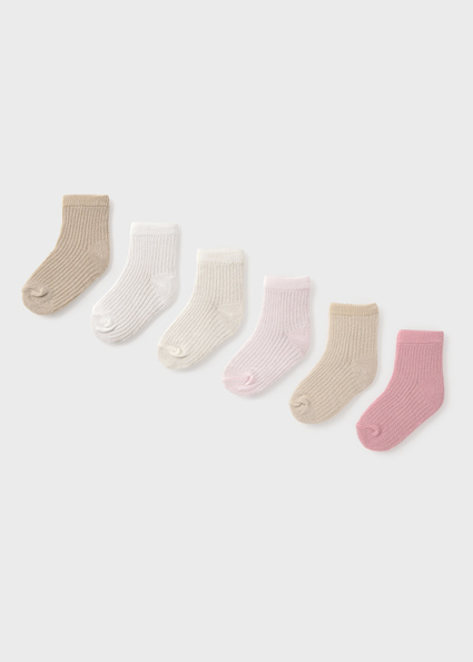  Mayoral Set of 6 socks Roses     