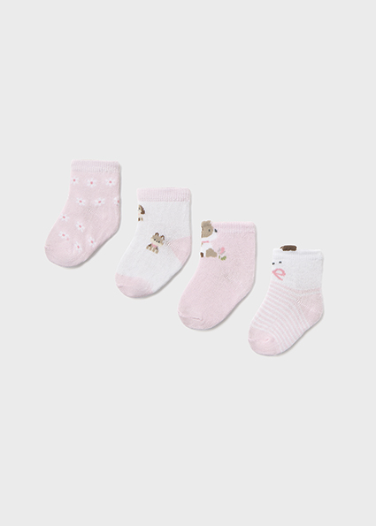  Mayoral 4pc set socks Baby Rose 