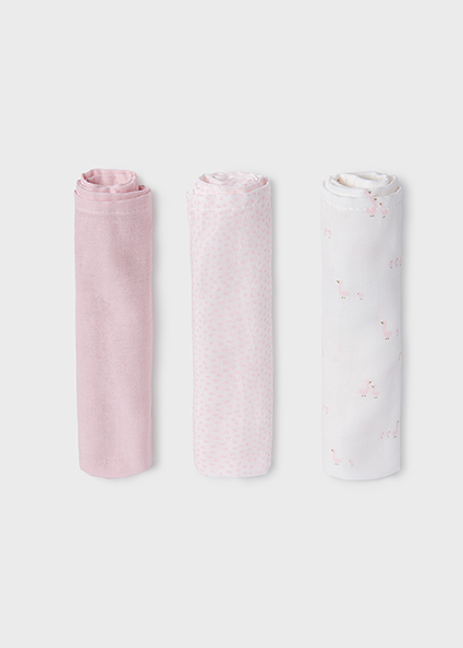  Mayoral small bamboo muslin cloths Baby Rose 