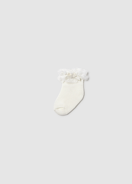  Mayoral Frilly sock Natural   