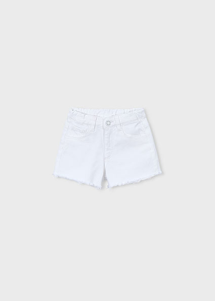 Mayoral Basic twill shorts White