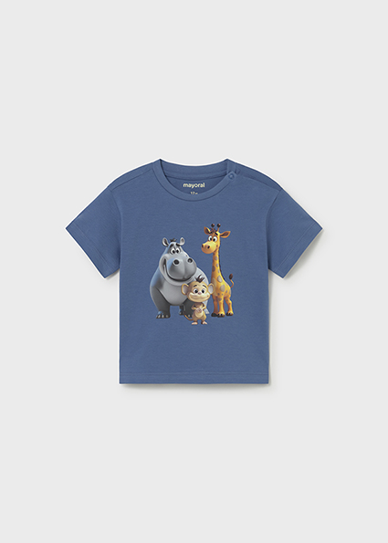 Mayoral Animal t-shirt s/s Cobalt