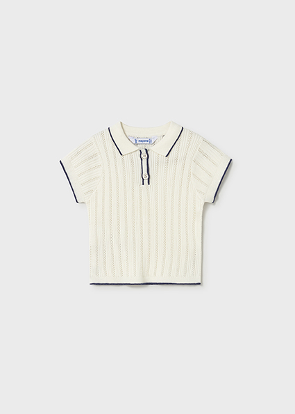 Mayoral S/s polo Natural