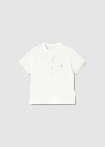 Mayoral Polo s/s mao neck Cream