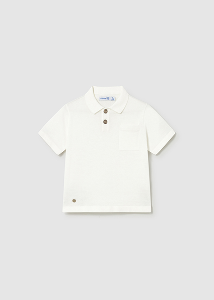 Mayoral S/s polo Cream