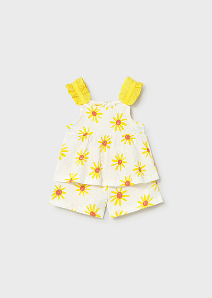 Mayoral Bambula shorts set Mimosa