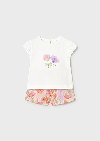 Mayoral Printed shorts set Blossom
