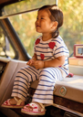Mayoral Knit pants set Natural