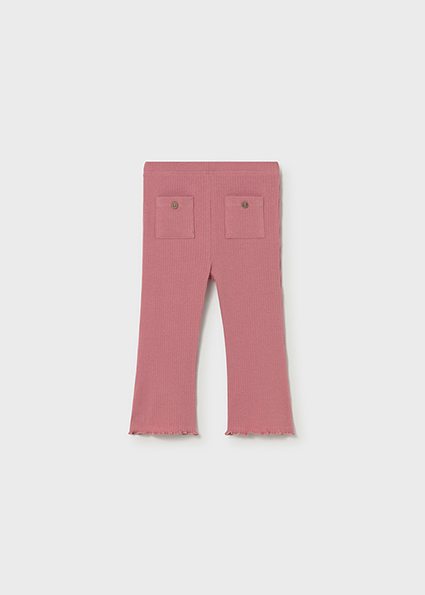 Mayoral Ribbed flare legging Blush