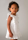 Mayoral Embroidered dress White