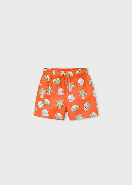 Mayoral Printed swim shorts Orange