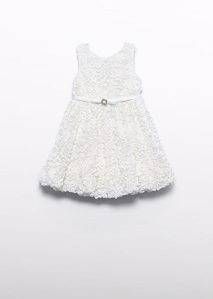Abel & Lula puffed dress Cream