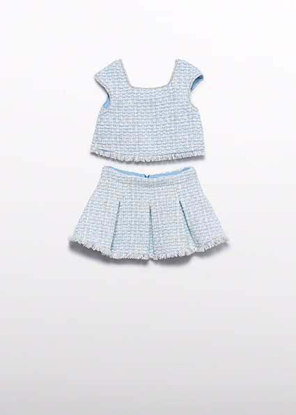 Abel & Lula skirt set Sky blue