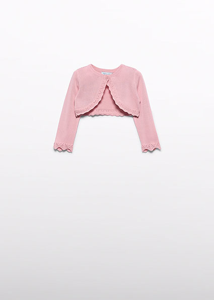 Abel & Lula Knit bolero Rose