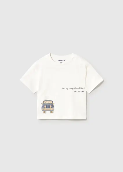 Mayoral S/s t-shirt Crem