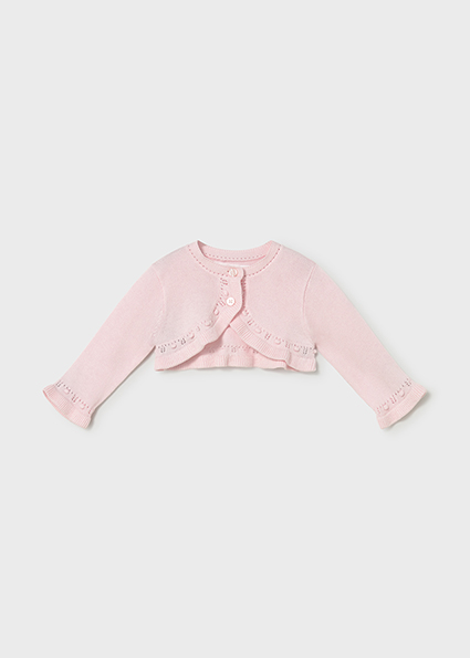  Mayoral Basic knit cardigan Baby Rose 