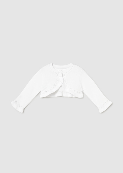  Mayoral Basic knit cardigan White     