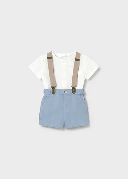  Mayoral short set with shirt Blue      