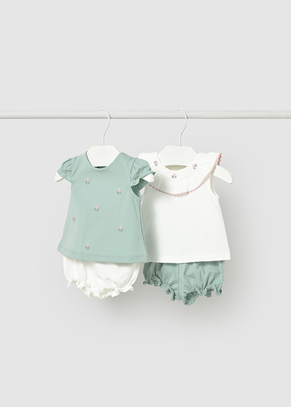  Mayoral short pant set Aqua      