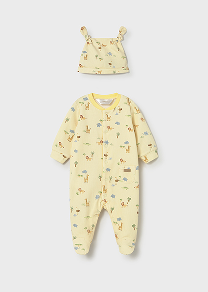  Mayoral Long onesie w/ hat Sunny     