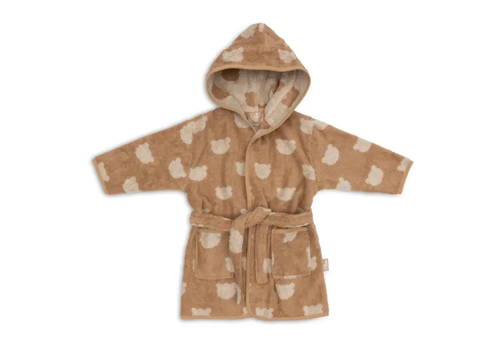 Jollein Bathrobe Terry 1-2 year Jacquard - Teddy Bear