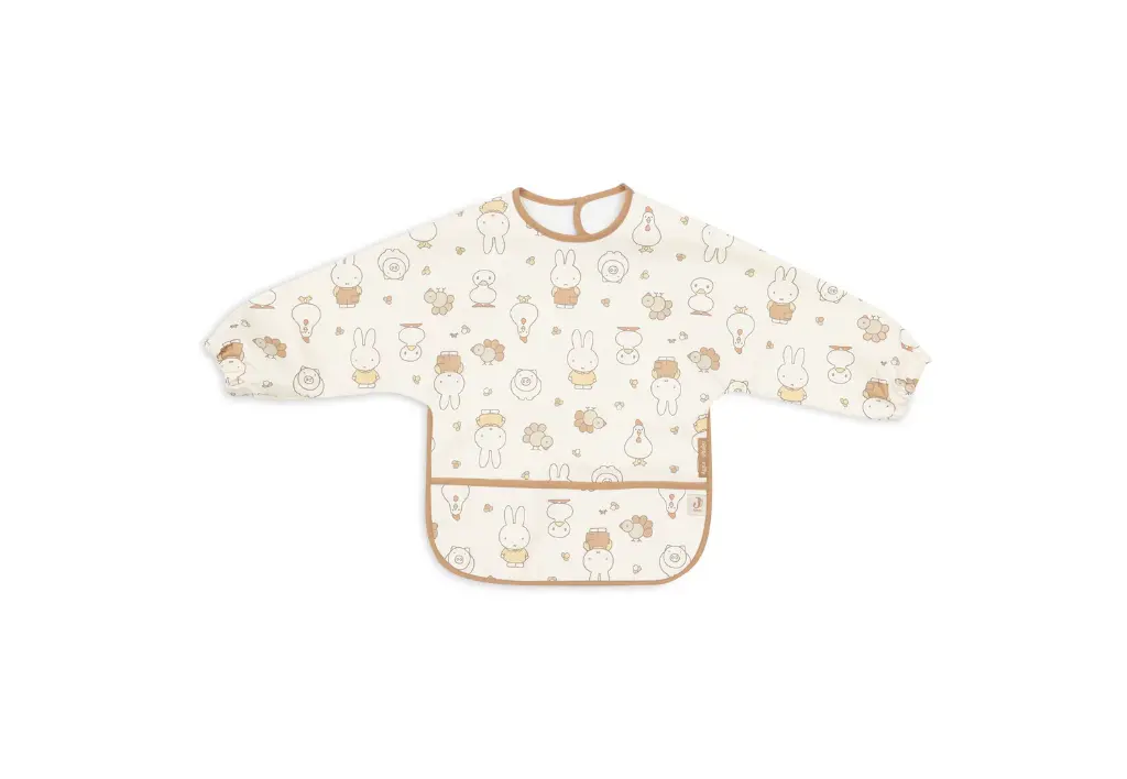 Jollein Bib Waterproof with Sleeves - Miffy Family Farm
