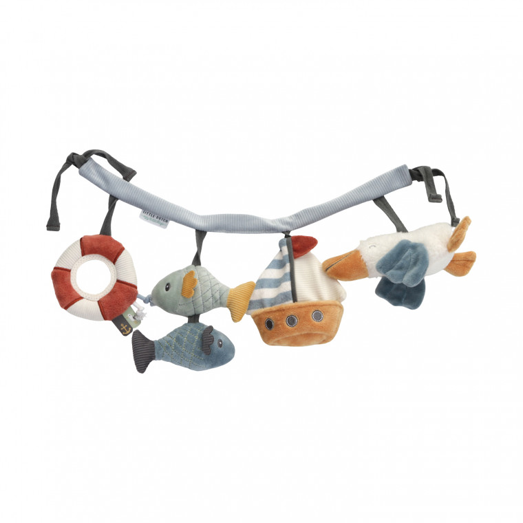 Little Dutch Stroller Toy Chain Sailors Bay Contrast Hanging Toy Sailors Bay