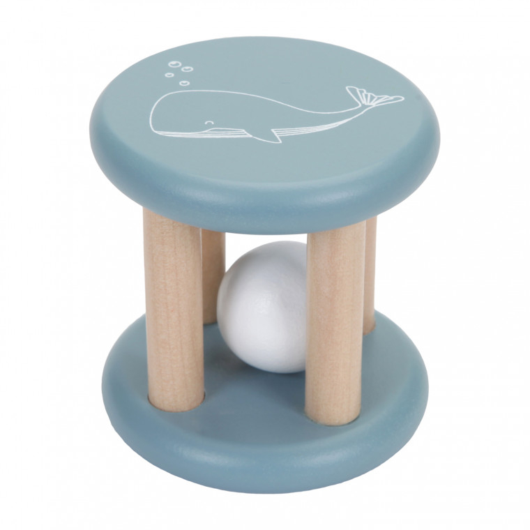 Little Dutch Roller Rattle Blue