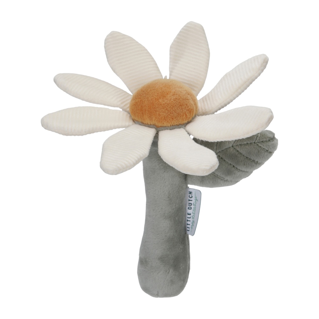 White Flower Rattle - Little Dutch 