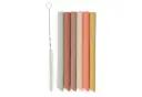 Jollein Straws Silicone Mixed Shades (6-pack)