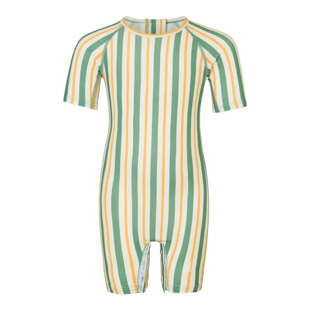 Baby Swim Bodysuit: Fern Stripes