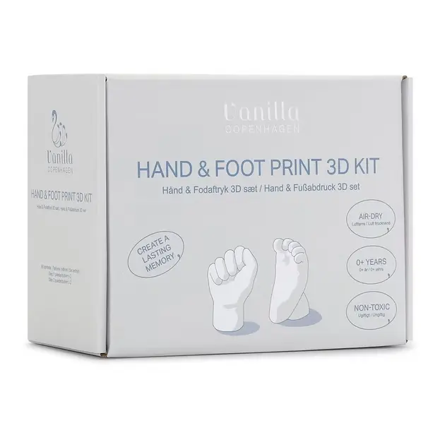 Hand and footprint 3d casting kit